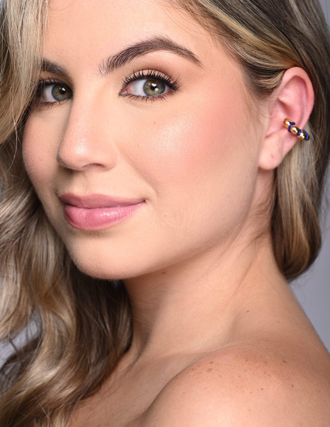 Ear Cuff Cloud Azul Rey - imagen 1