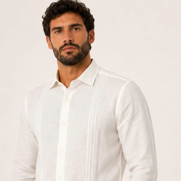 GUAYABERA ML 100% LINO HOMBRE - imagen 3