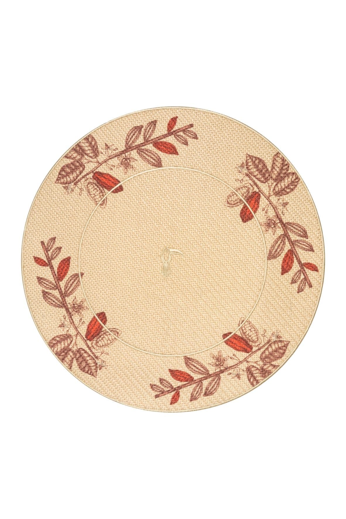 Cacao Fruit Placemats Set of 4 / Red - imagen 1