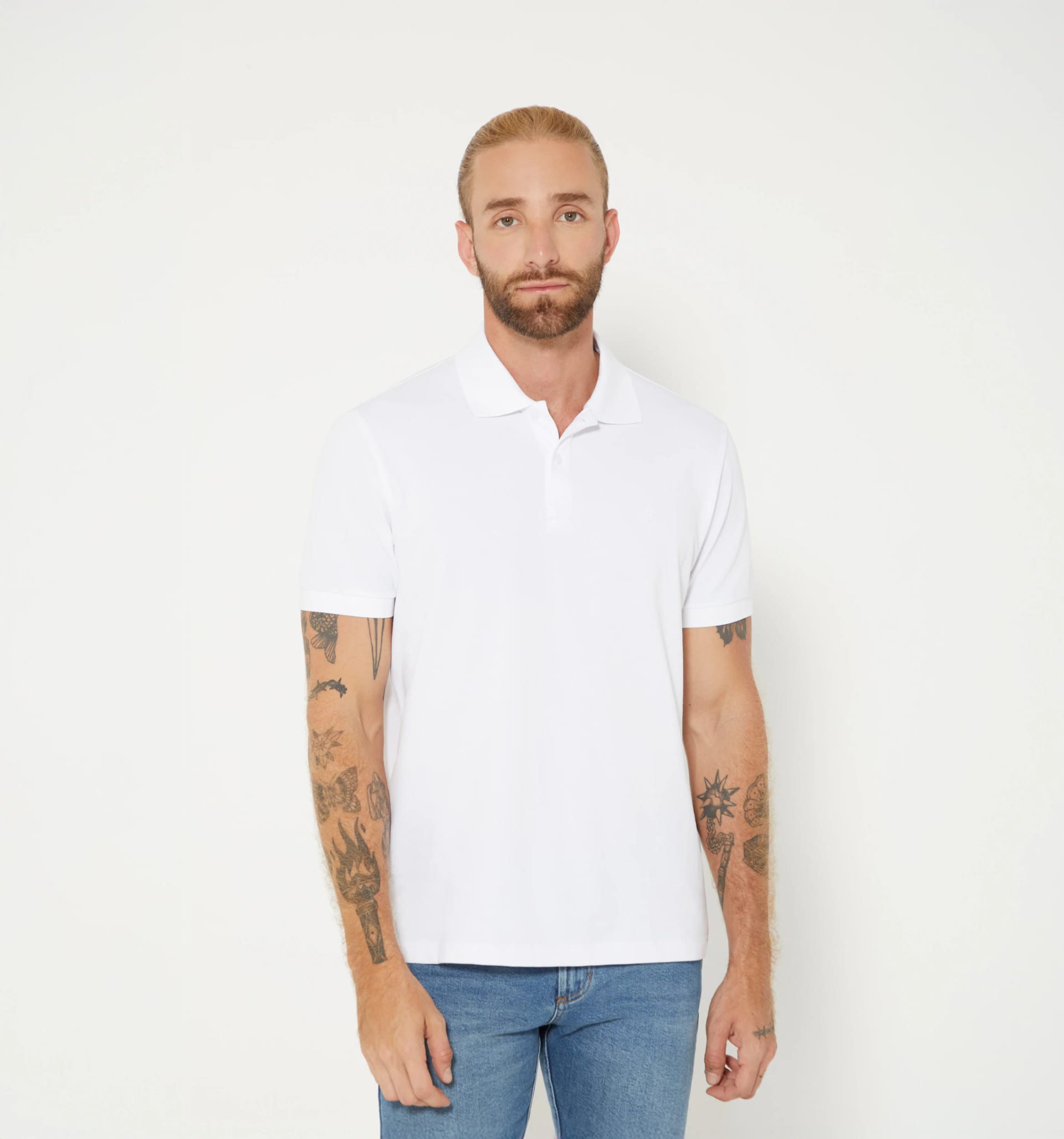 Polo básico para hombre slim fit - imagen 1