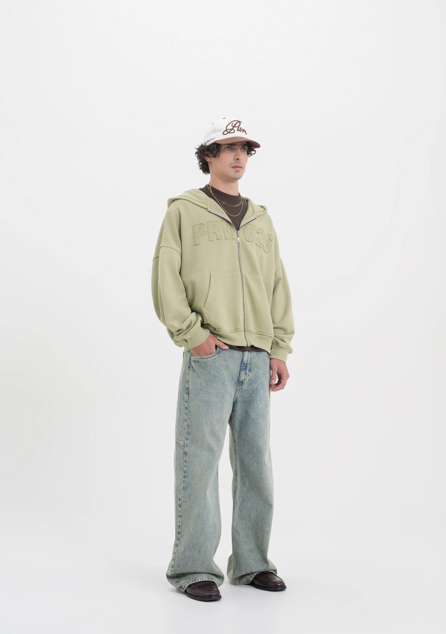 Across The Lines Green Zip Hoodie - imagen 4