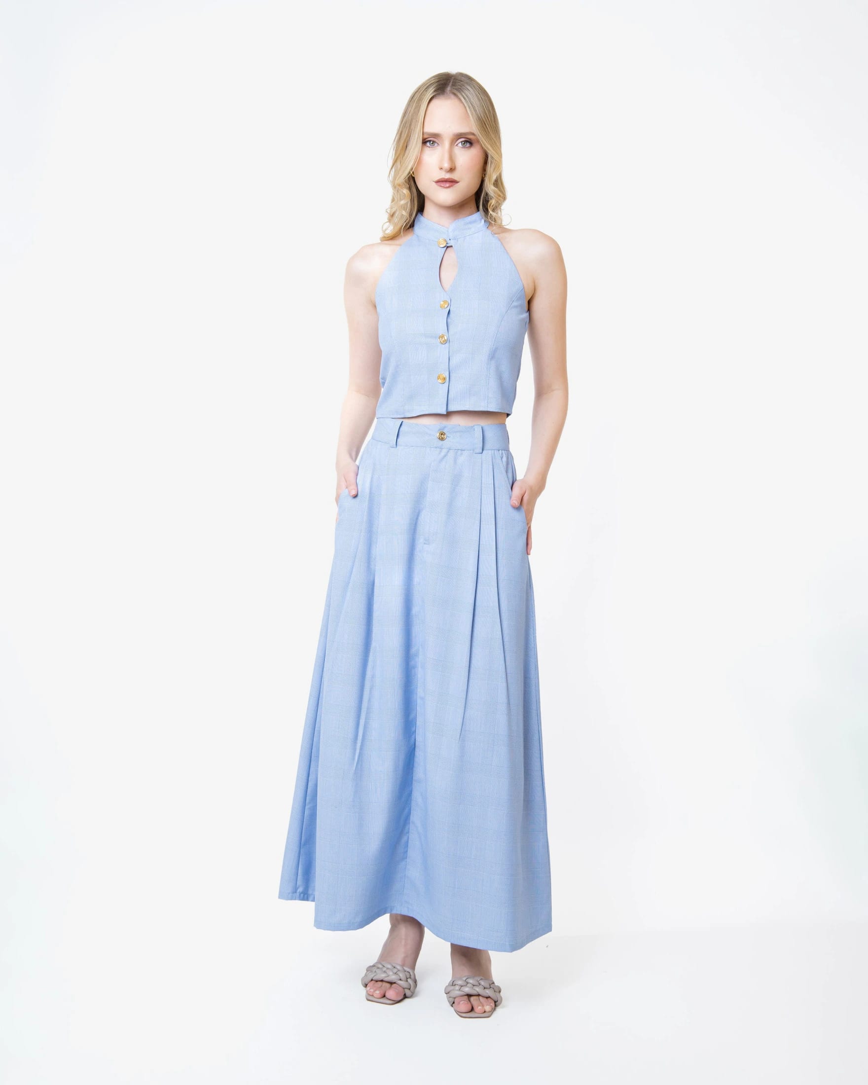 Sky Blue Agenda Skirt - imagen 1