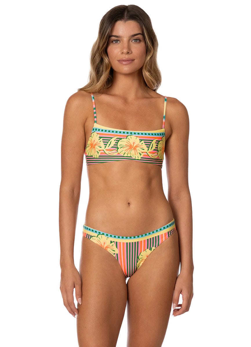 Maaji Striped Paradise Megara Classic Bralette Bikini Top - imagen 1