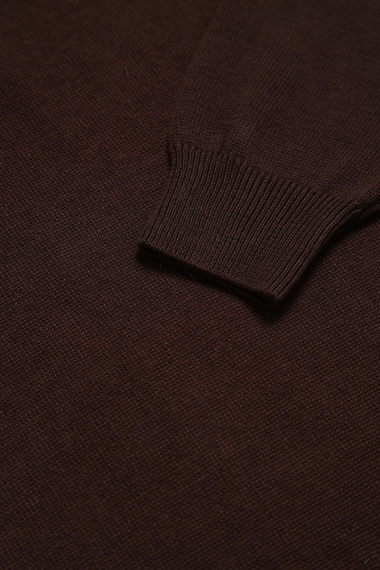 Saco Half Zip Algodón Chocolate - imagen 3