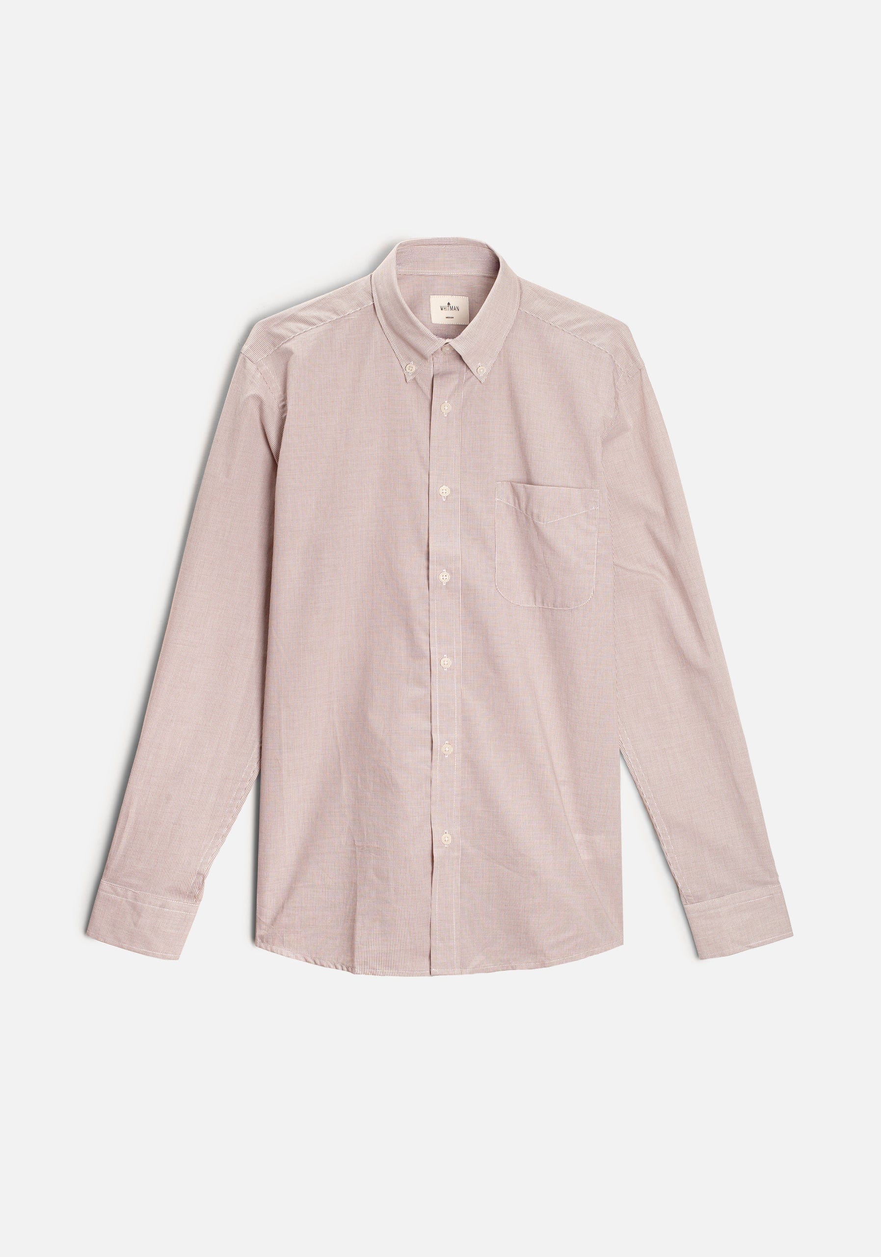 Camisa H CBD Cuadros Peq. Café Claro - imagen 1