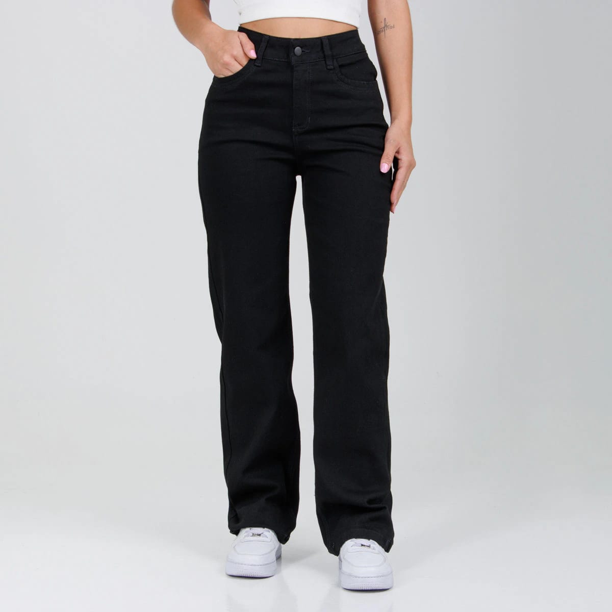 Jean Mom Fit Negro Ax-3003 Licrado - imagen 1
