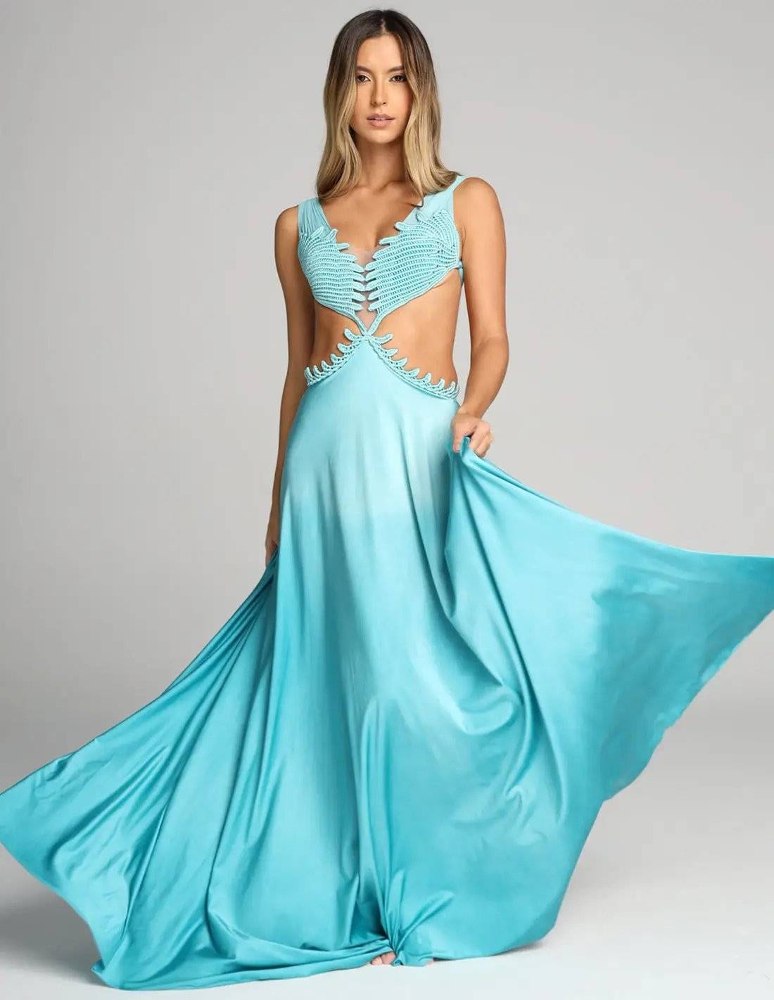 Vestido Wings Turquoise - imagen 1