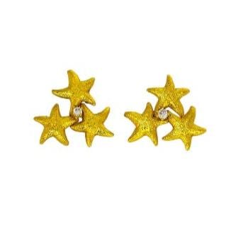 Aretes estrella de mar destello - imagen 1