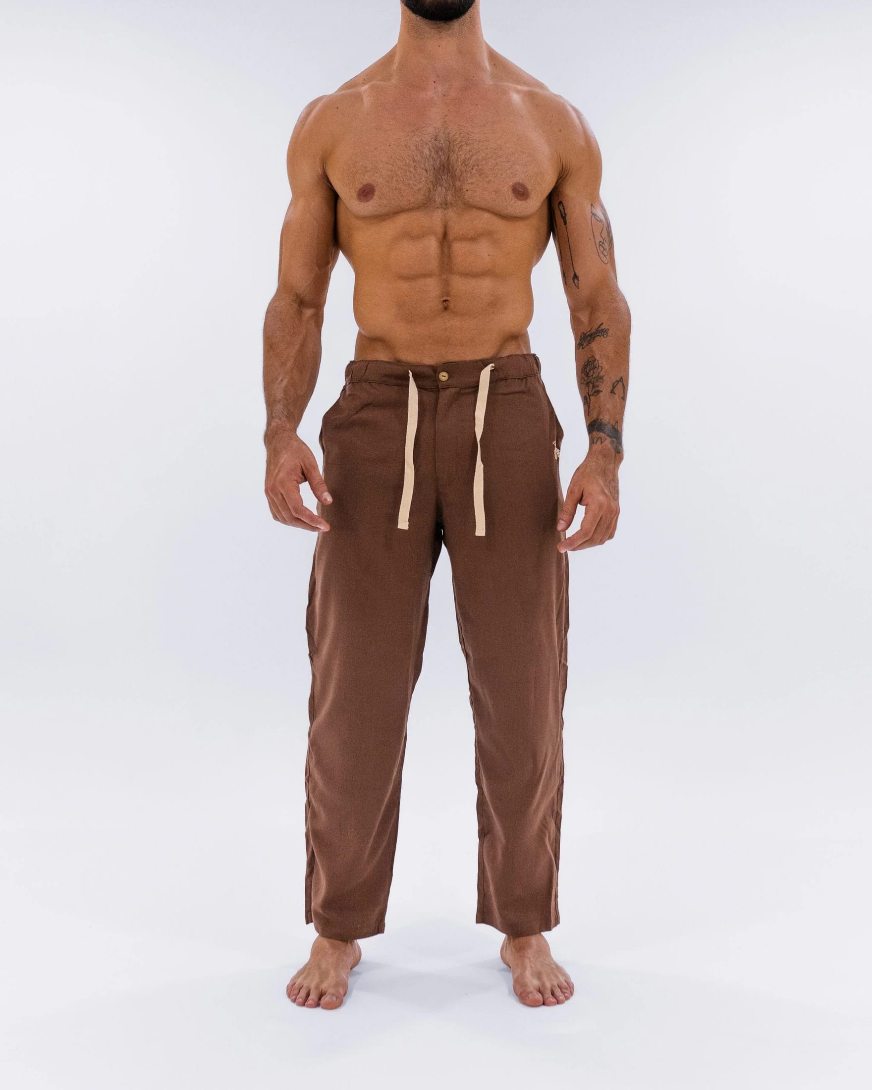 Pantalón Lino Almendra - imagen 1