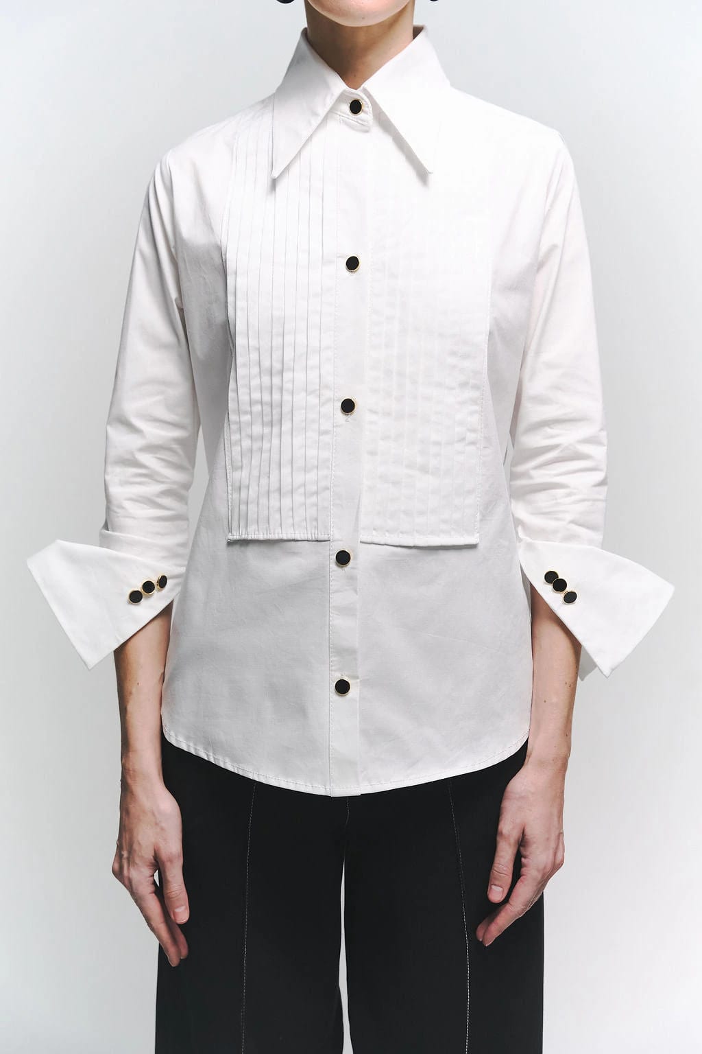 Blusa Smoking Marfil - imagen 3