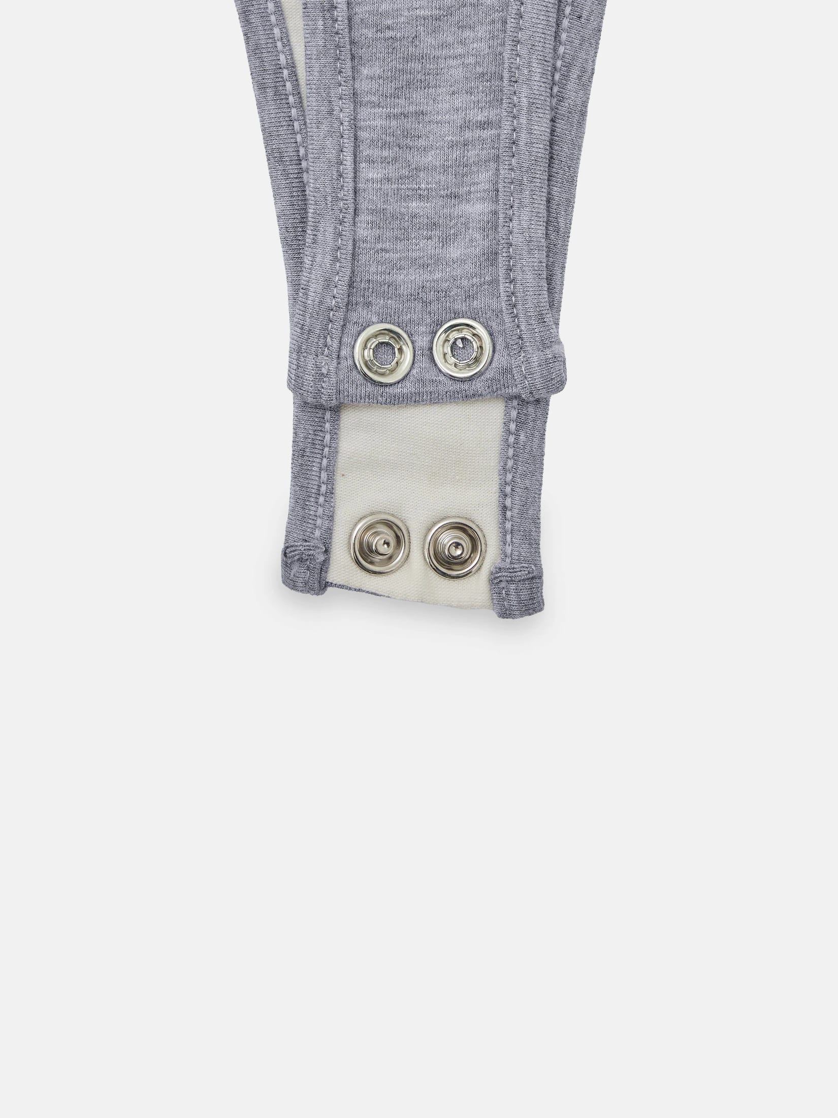 DOUBLE LAYER BODYSUIT - JASPE GRAY & CREAMY - imagen 6