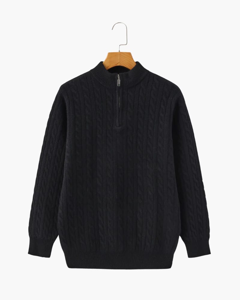 100% Cashmere Woven Half Zip - imagen 17