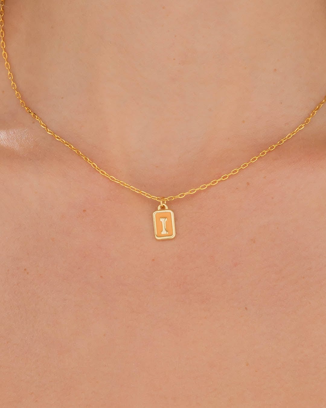 Collar Letra I + Aretes - imagen 1