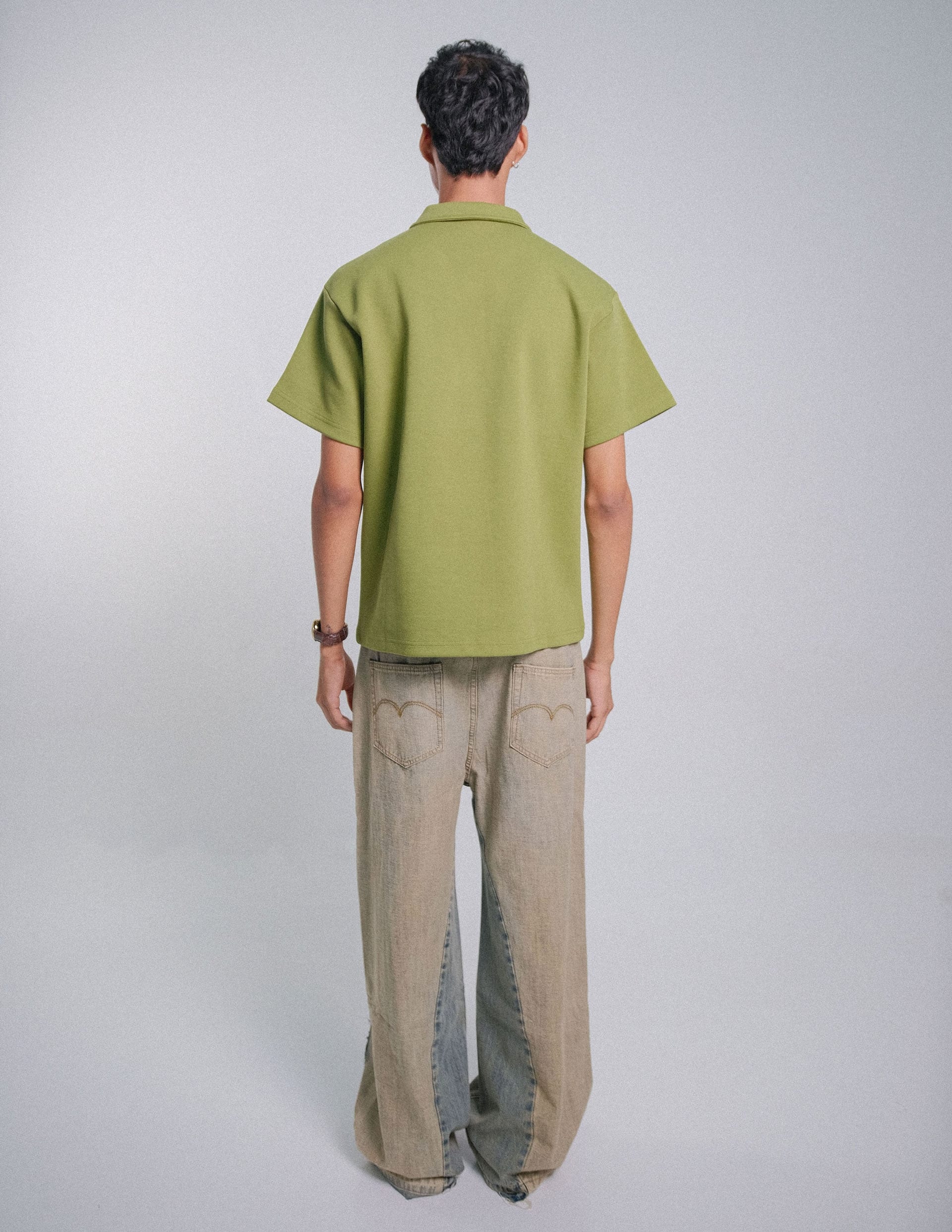 Camisa Polo Tarde y te verde oliva - imagen 4