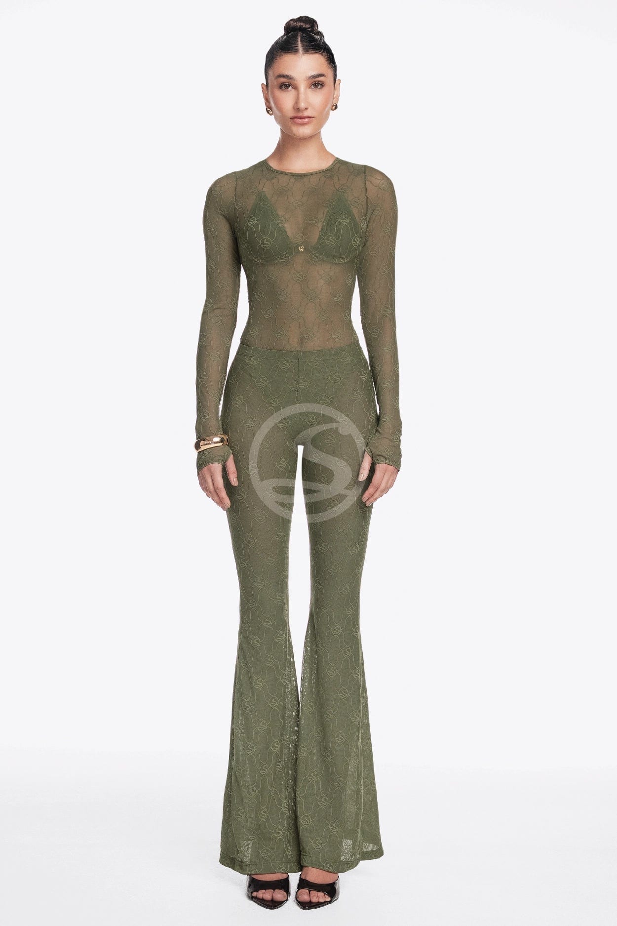 Set Body Reliquia y Media Ruptere verde Santisimas - imagen 3