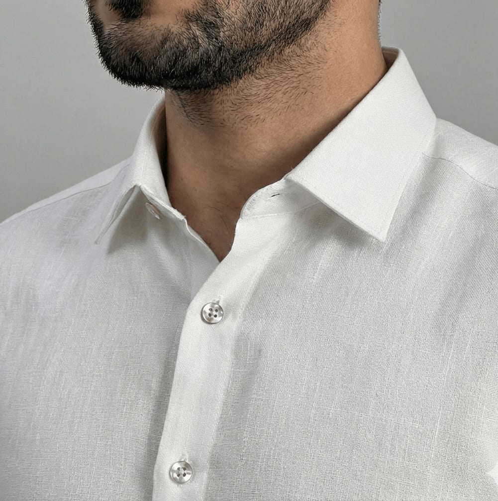 Camisa en lino manga corta para hombre Jon Sonen 017225031 - imagen 2
