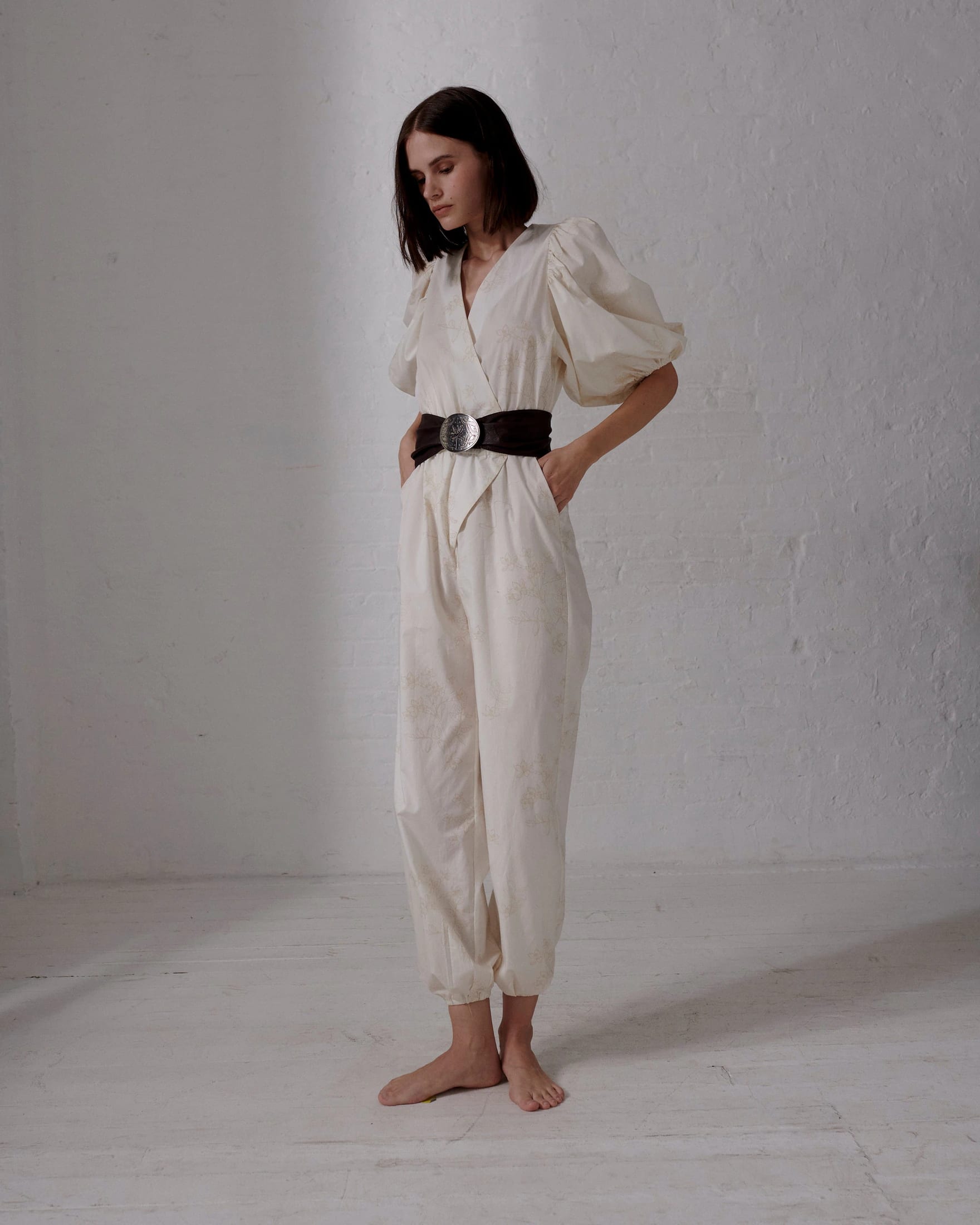 Guayacan Cotton Bio Jumpsuit / Ivory - imagen 4