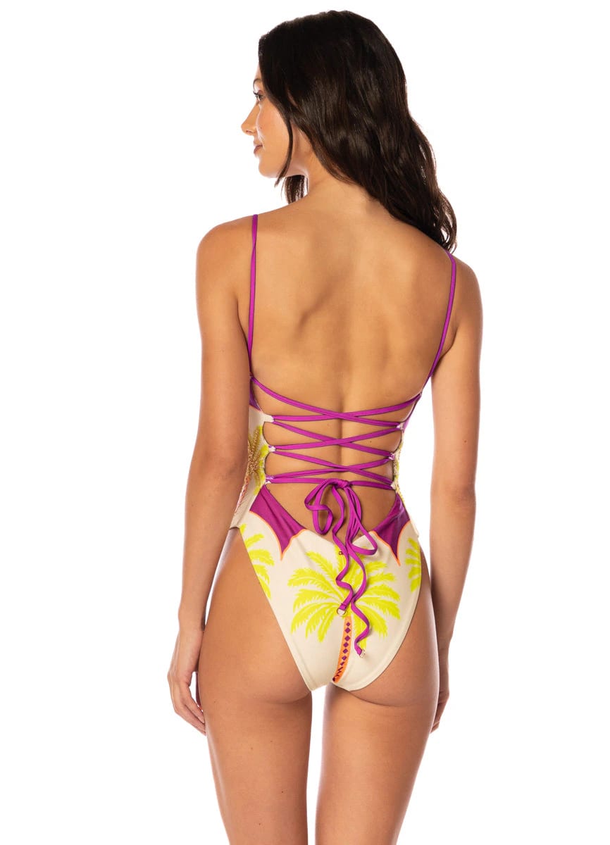 Maaji Moroccan Palm Briella Signature Cut Classic One Piece - imagen 2