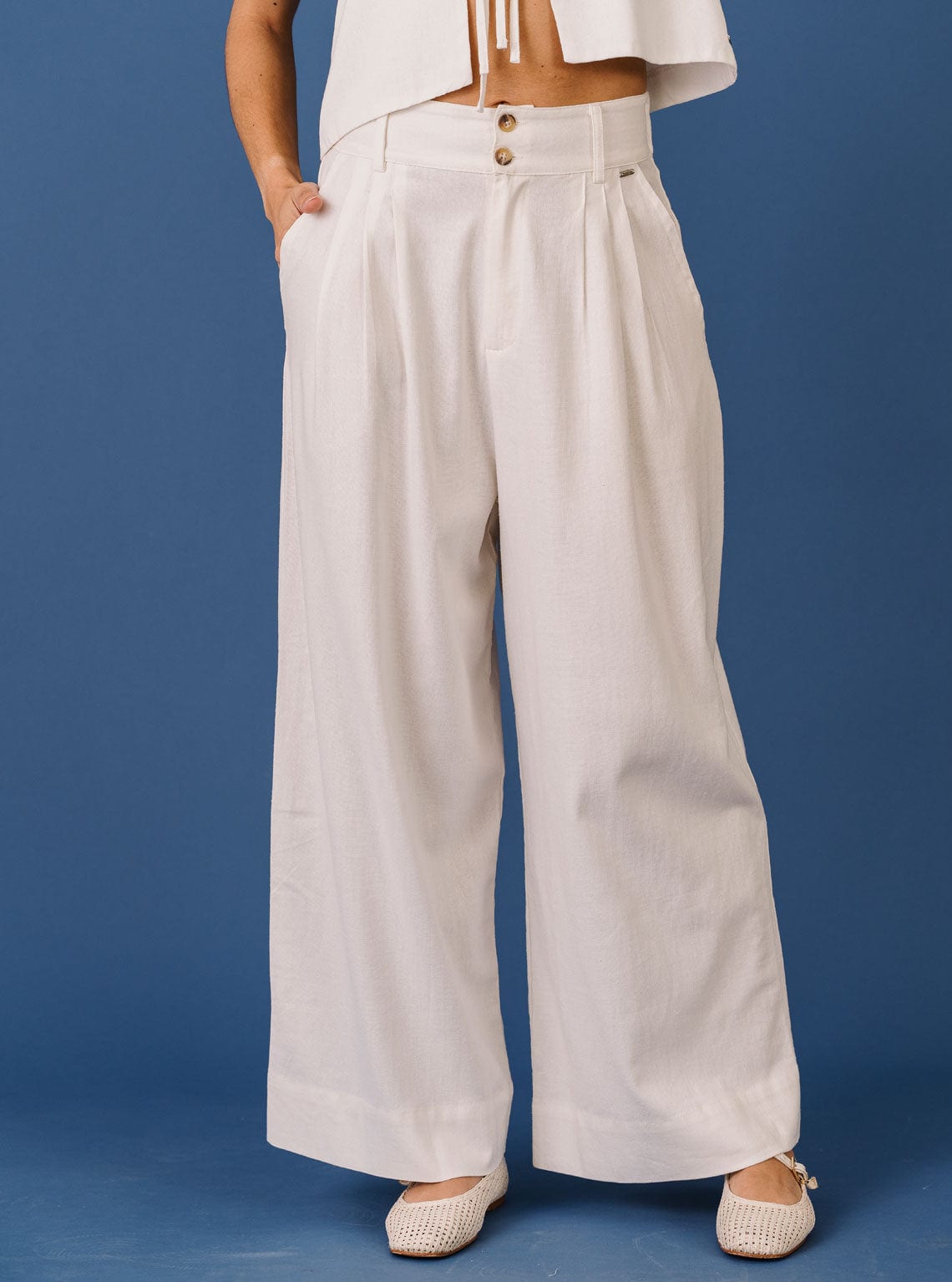 PANTALÓN CANVAS IVORY - imagen 6