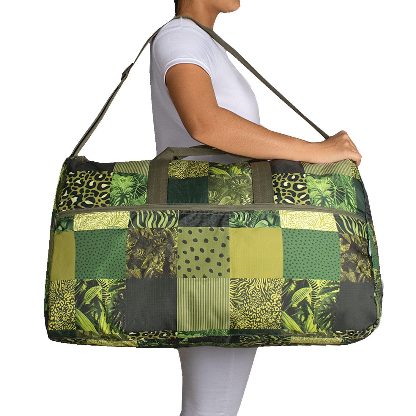 Maleta XL ULTRA Plegable Estampado Green Citybags Multicolor - imagen 3