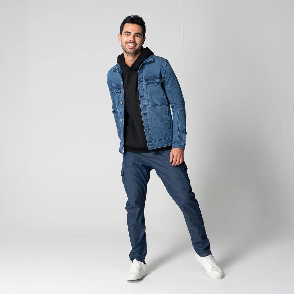 Chaqueta Denim Slim Dobby - imagen 10