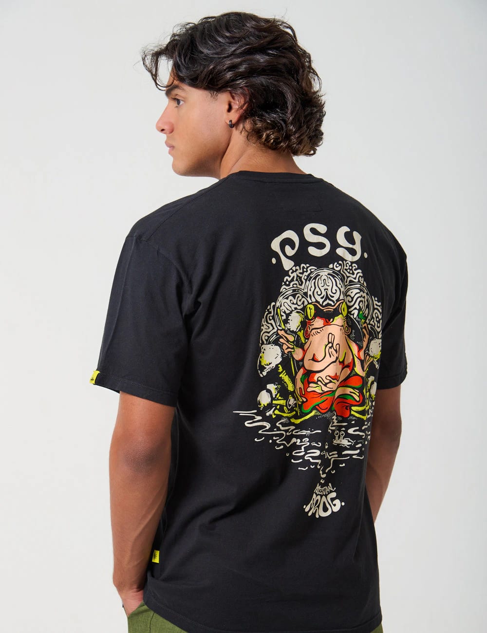 Camiseta Oversize Ancestral Frog negro Hombre - imagen 1