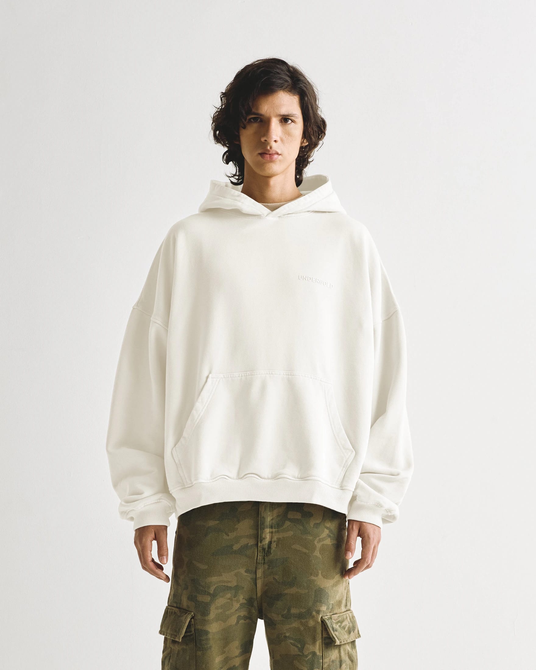 Line Logo Hoodie White - imagen 3
