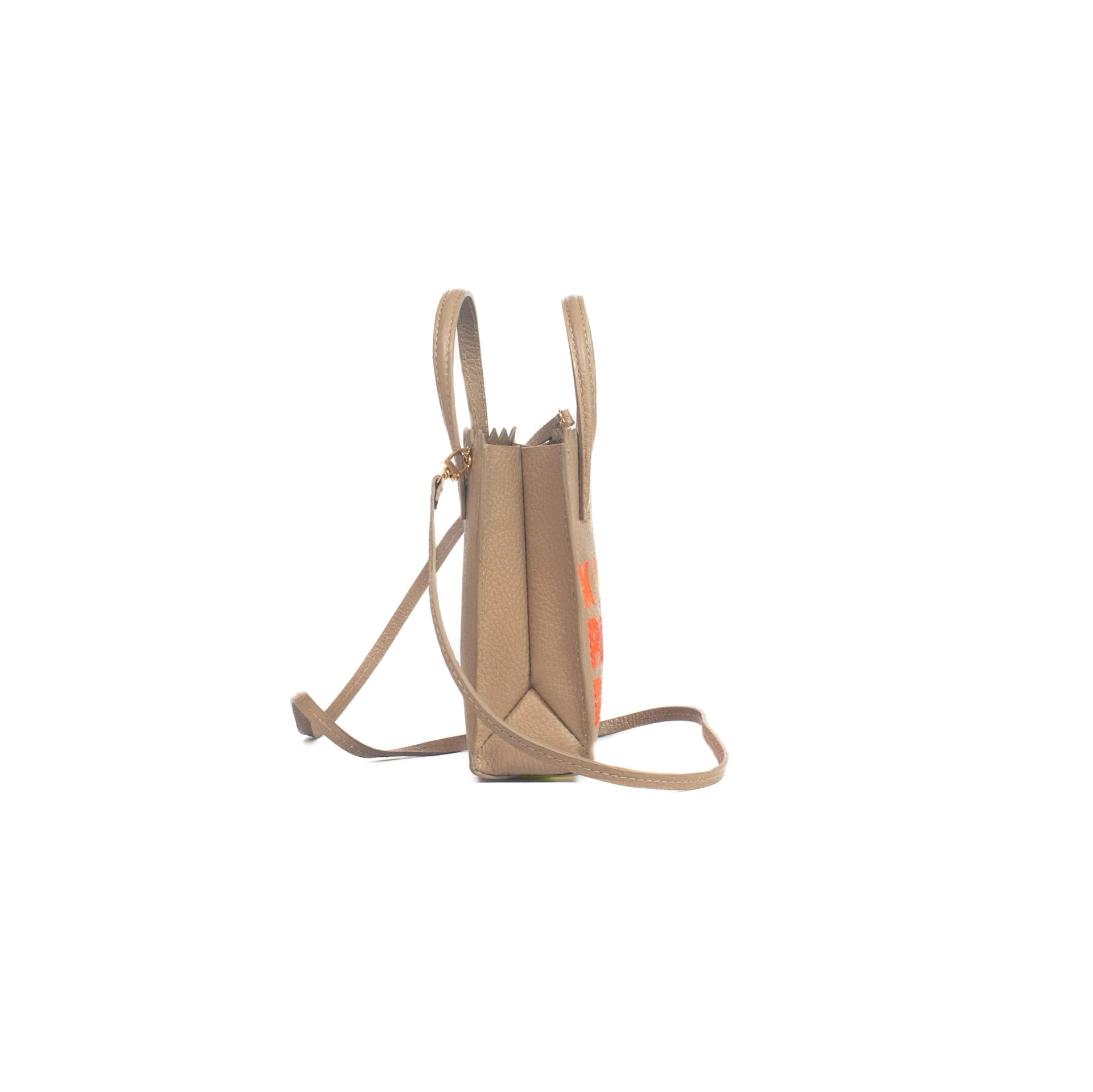 Mini Paper Bag - Cocoa x Neon Pink - imagen 3