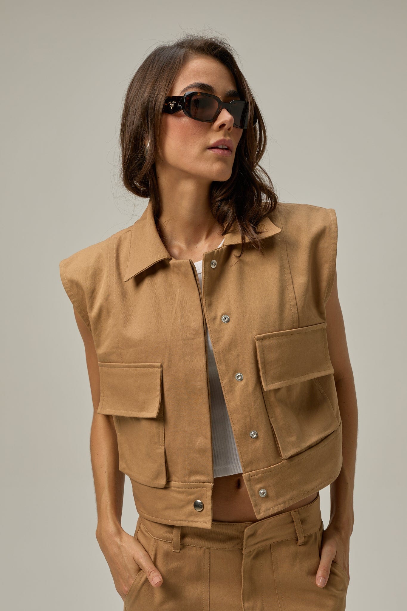 Chaleco Irene | Khaki - imagen 1