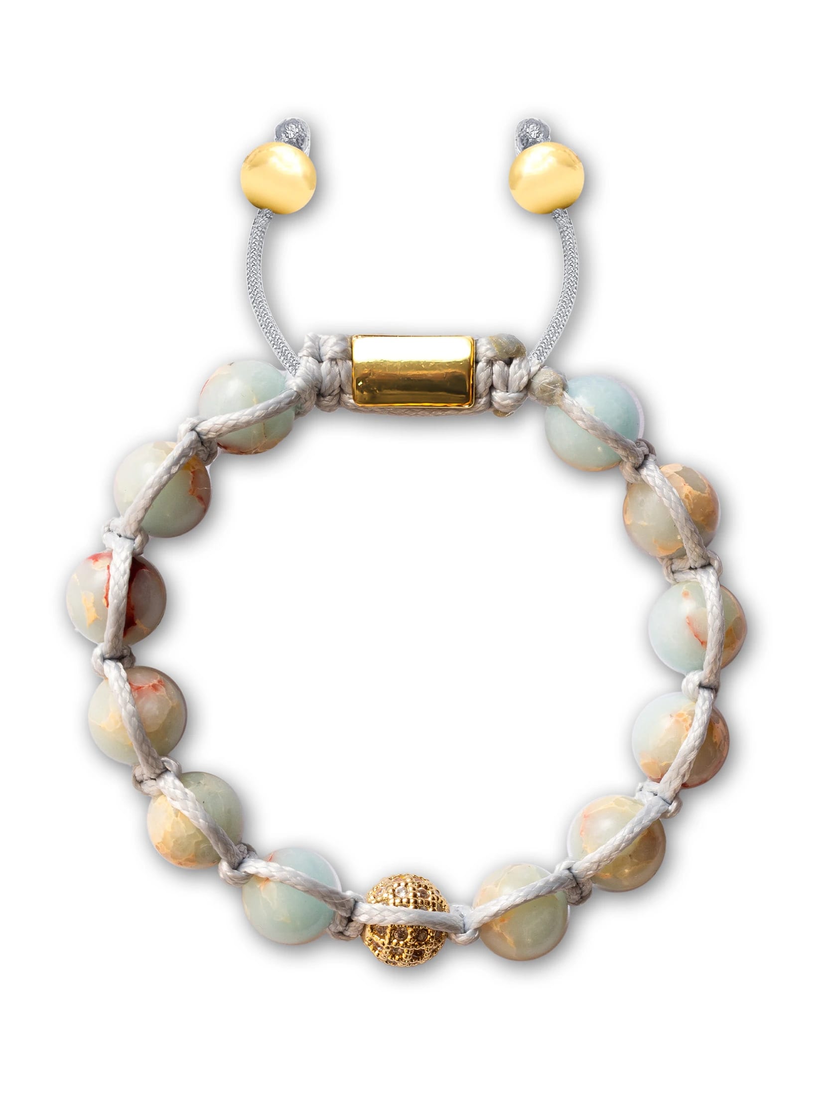 Brazalete Coral Macramé 8mm - imagen 1