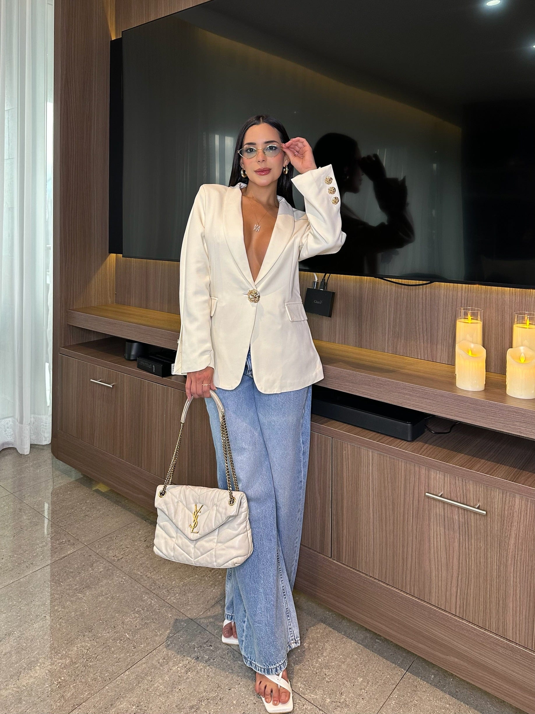 BLAZER DONATELLA MARFIL - imagen 2