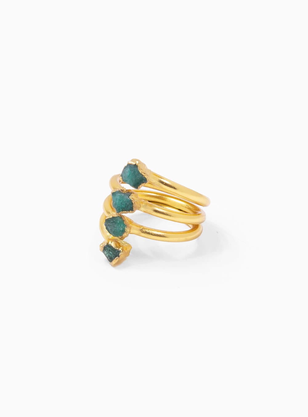 Anillo 4 Esmeraldas - imagen 2
