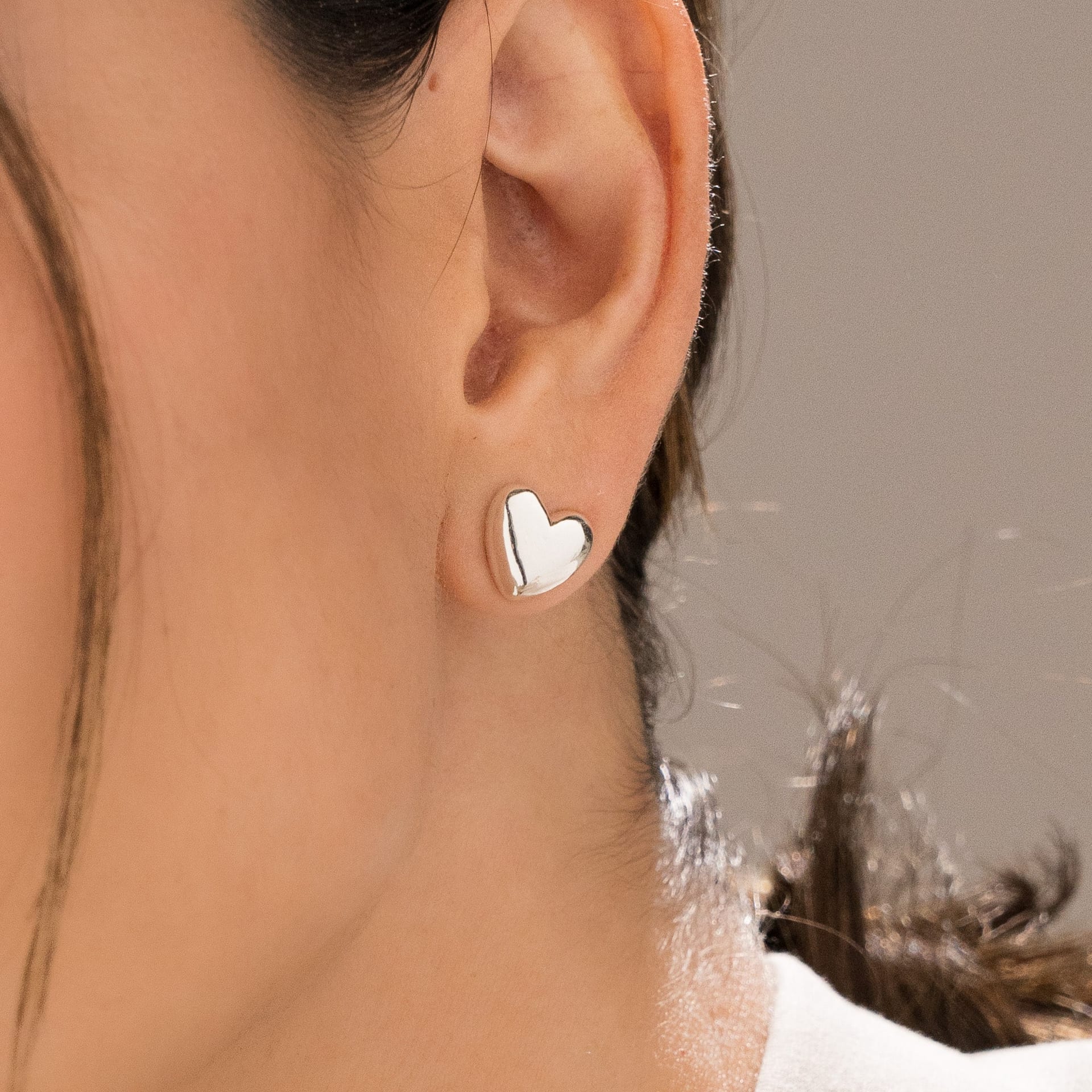 Aretes Corazón Mini Chunky - imagen 2