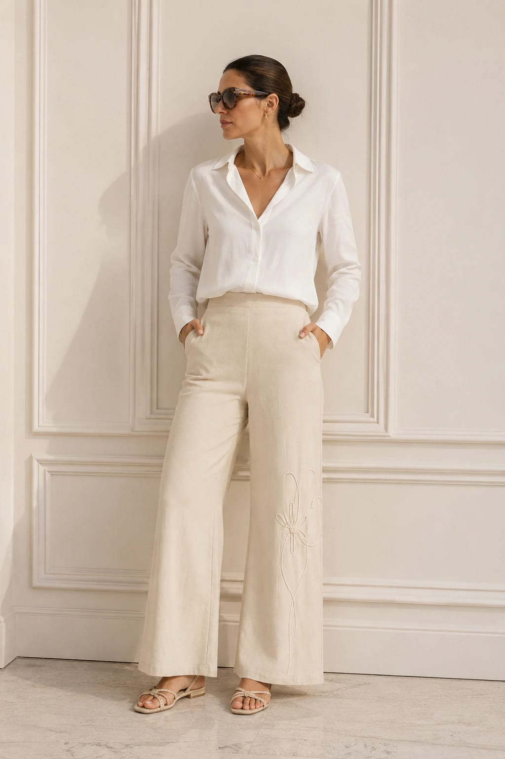 BROMELIA PANTS BORDADOS - imagen 3
