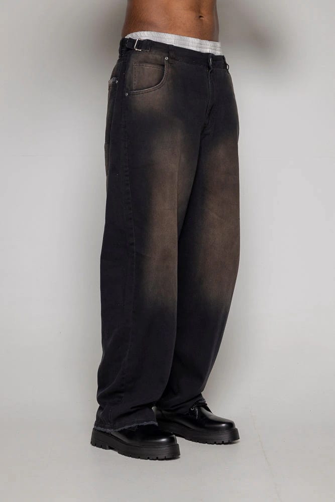 Baggy Courage Negro Desgastes - imagen 8