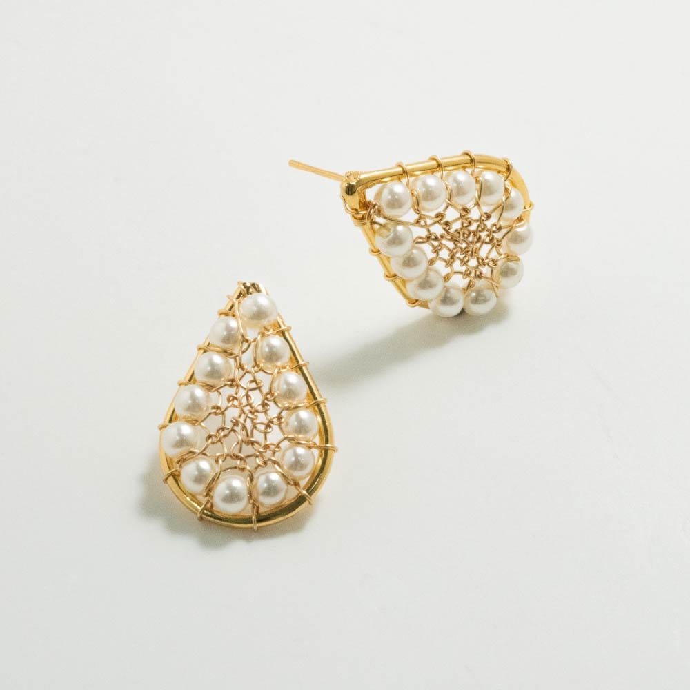 Aretes Topo Silueta Dorado - imagen 3