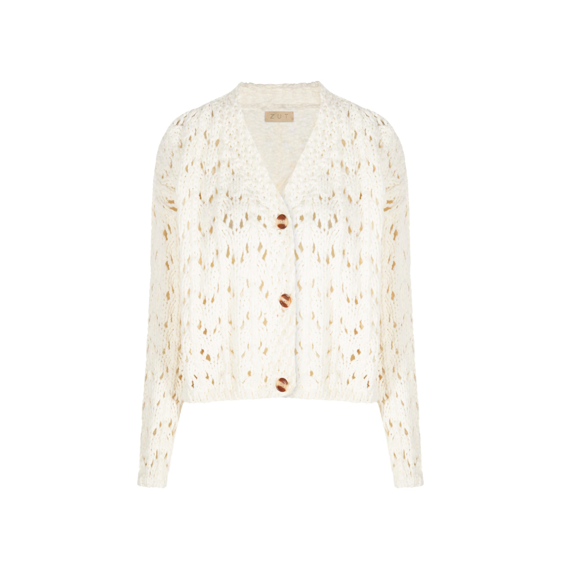 OPEN PIPE MESH FABRIC SWEATER - imagen 1