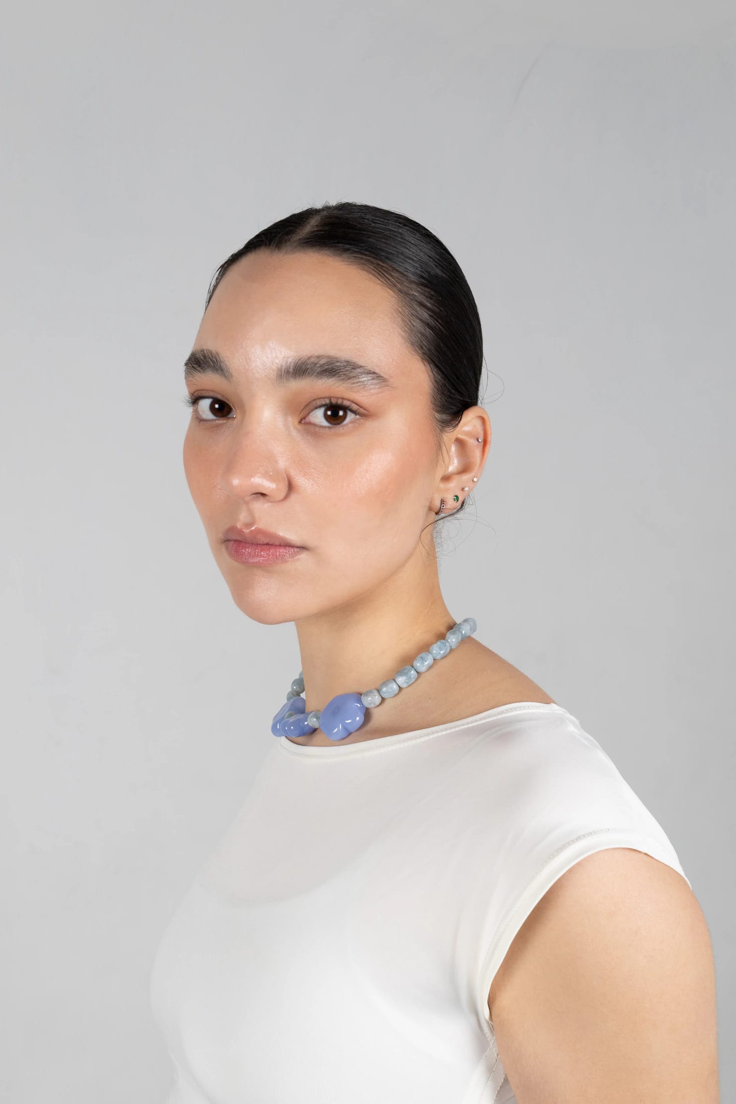 Collar trío mora azul - imagen 3