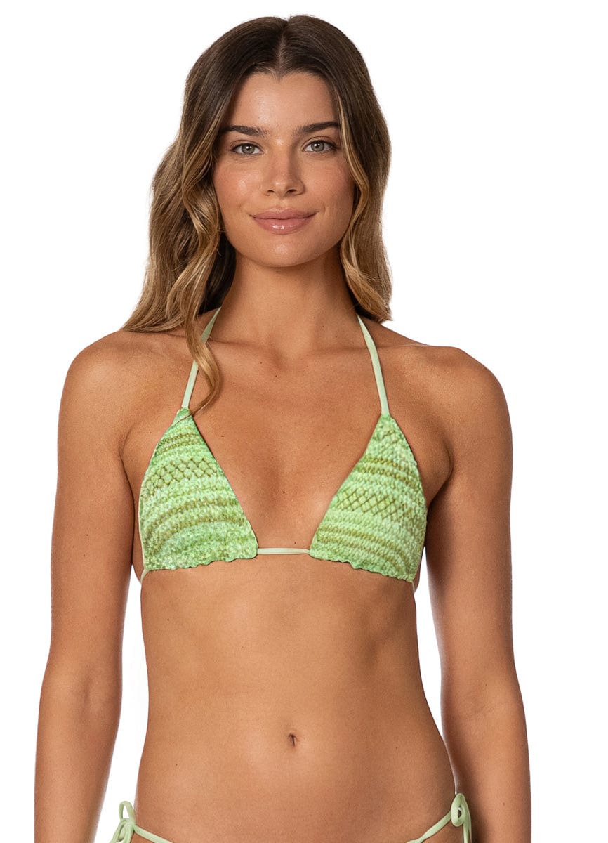Maaji Green Symphony Balmy Sliding Triangle Bikini Top - imagen 2
