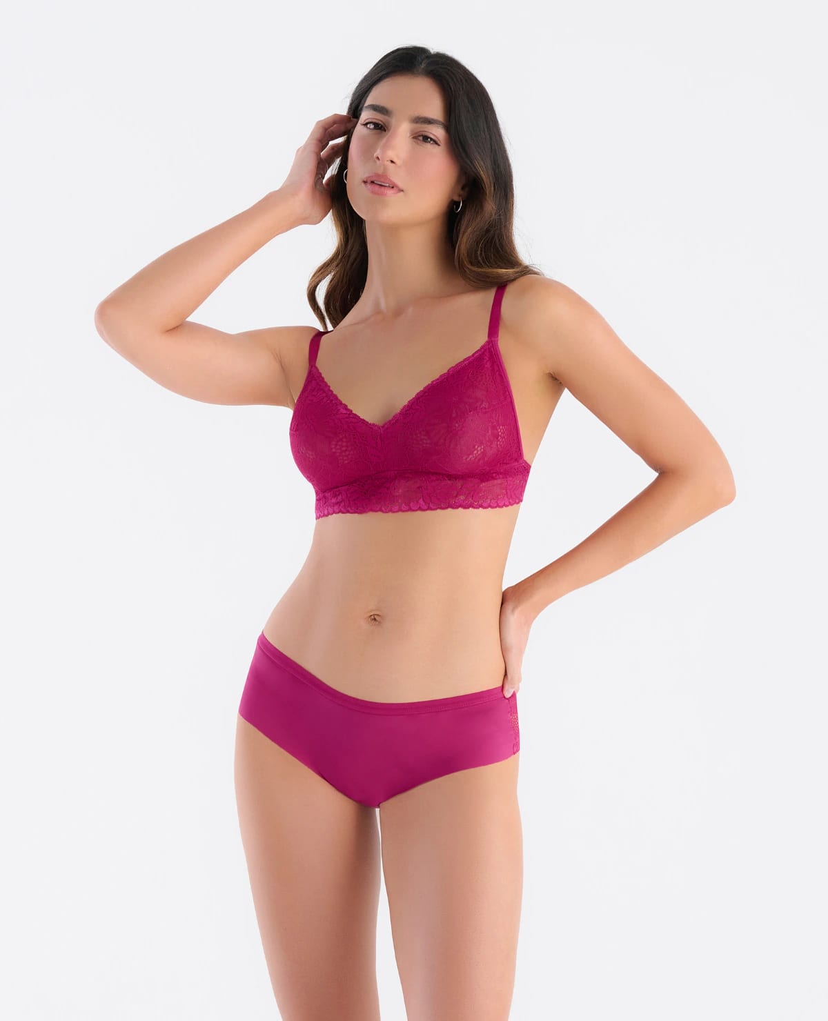 Bralette Triangular | En Encaje | Elástico en Base - imagen 3