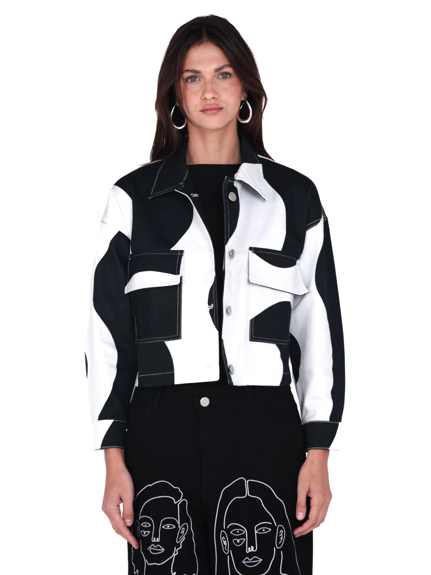 Chaqueta Pasado Blanco y Negro - imagen 1