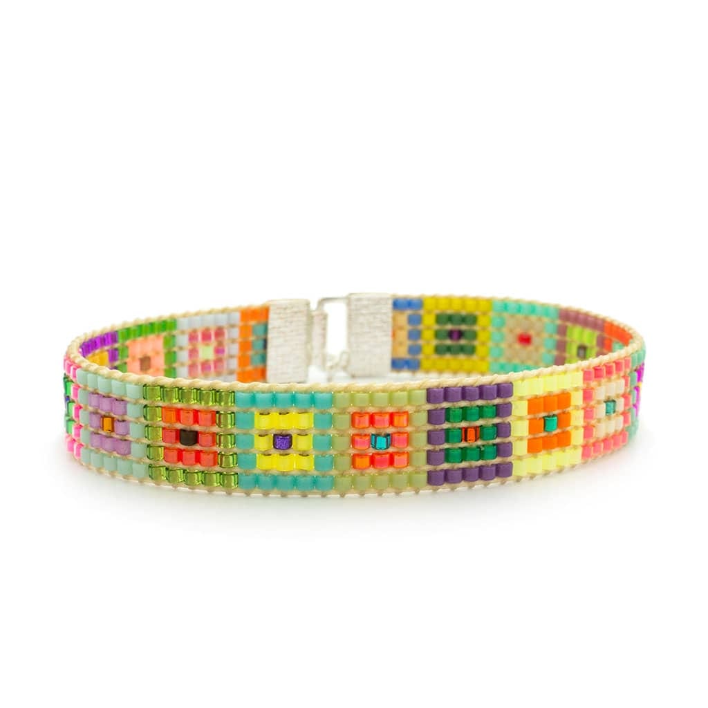 PULSERA CUADRADOS MIX - imagen 1