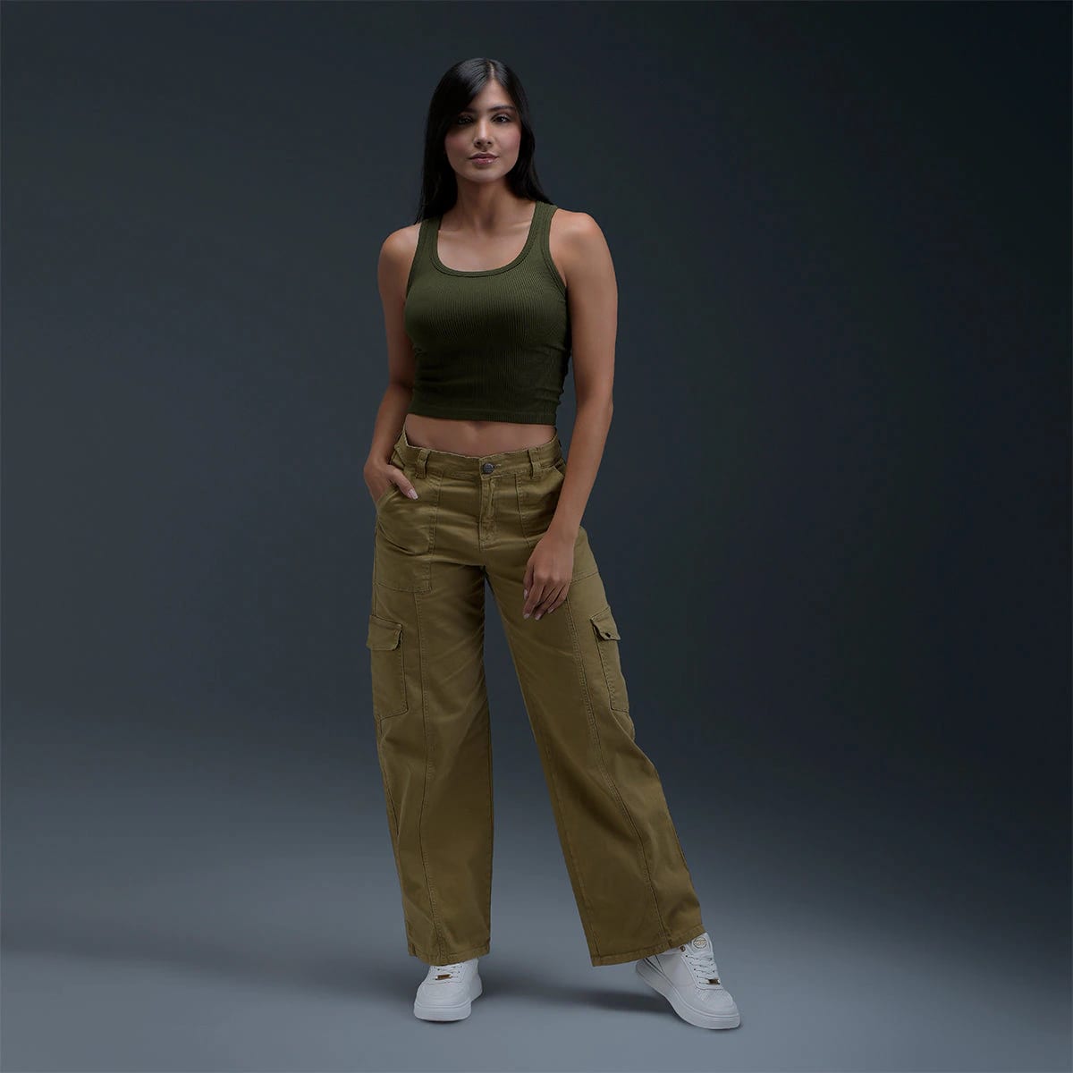 Jeans Beige Mujer - imagen 4