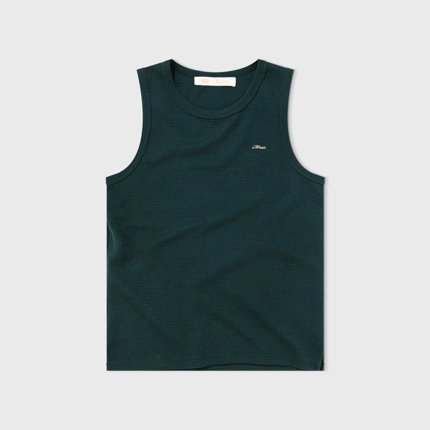 Textured Sleeveless T-Shirt - Pine Green - imagen 7
