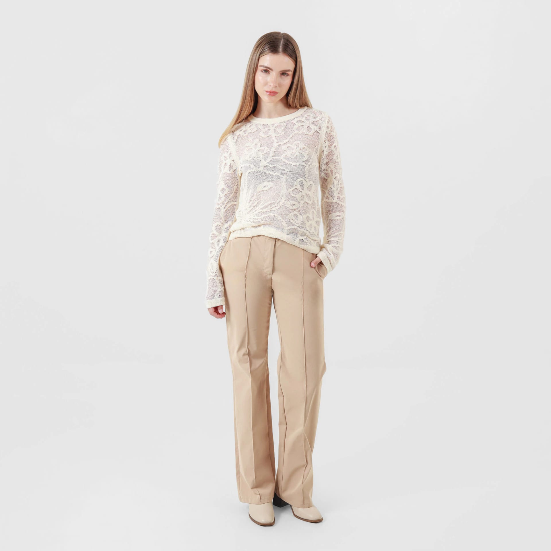 Pantalon Tiro Alto Bota Recta - imagen 6