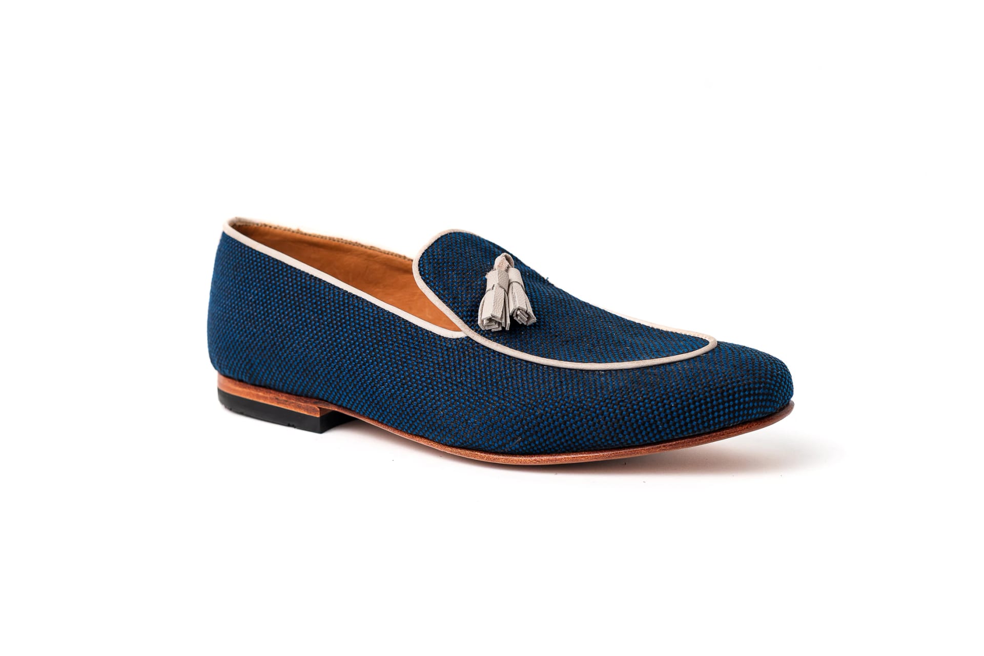 Loafers Rafia Azul - imagen 1