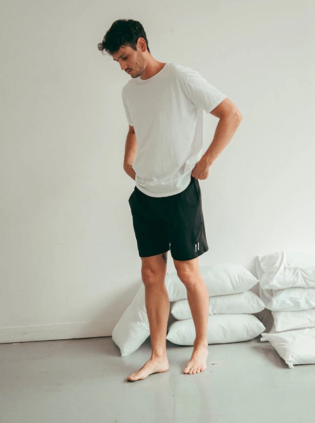 Pijama Pantaloneta Hombre Black - imagen 1