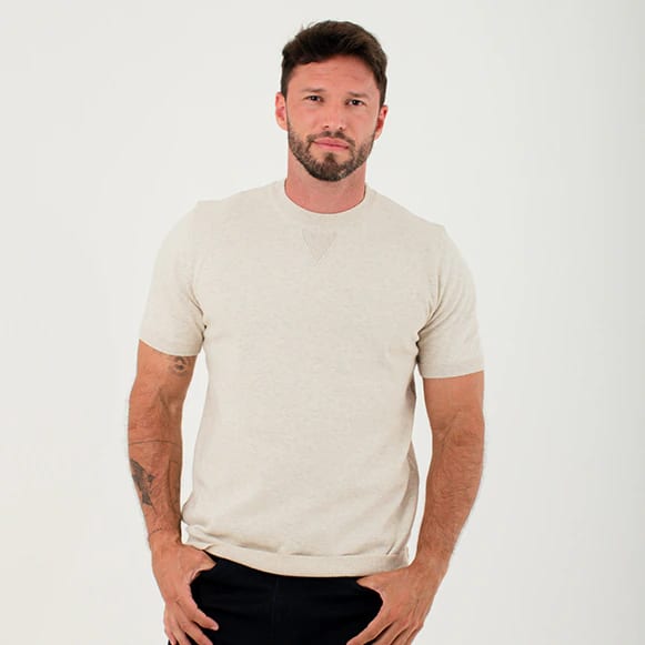 T-SHIRT BASICO TEJIDO HOMBRE - imagen 2