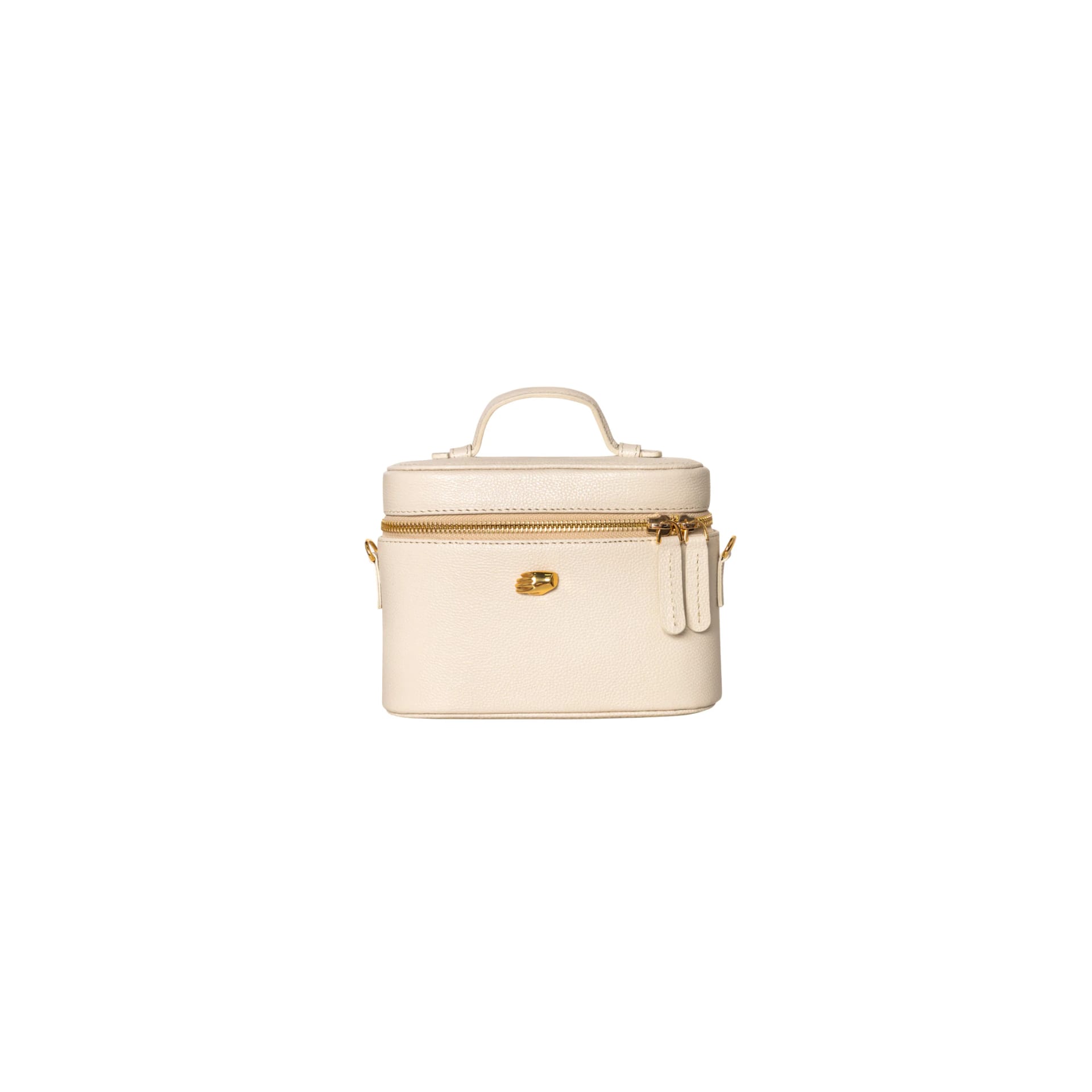 Petite Voyager Cream Leather Bag - imagen 7