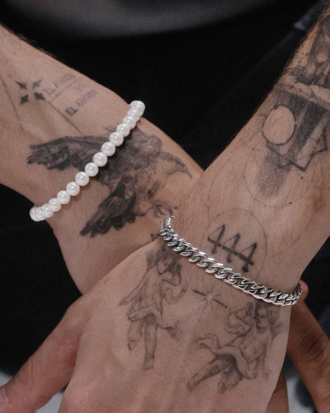 Pack Pulsera Cubana 6 mm + Pulsera Perlas 6 mm - imagen 2